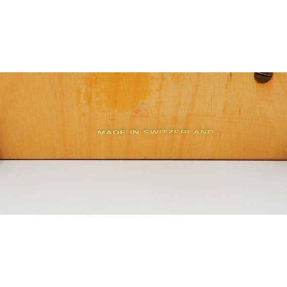 Reuge Swiss Made Romance Music Box Plays As Time Goes By Lacquer Inlaid Wood - Picture 10 of 11